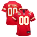 Kansas City Chiefs Nike Youth Super Bowl LIX Custom Team Game Jersey - Red