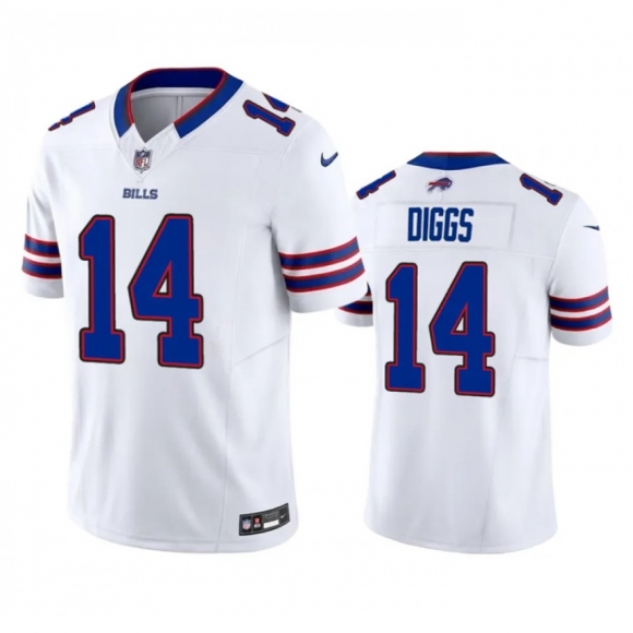 Men's Buffalo Bills #14 Stefon Diggs White 2023 F.U.S.E. Vapor Untouchable Limited Stitched Jersey