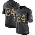 Nike Bills #24 Stephon Gilmore Black Men's Stitched NFL Limited 2016 Salute To Service Jersey