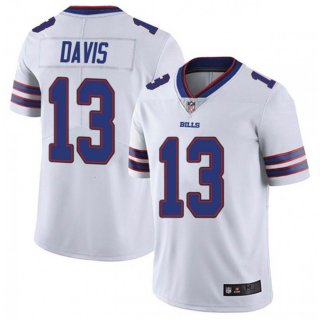 Men's Buffalo Bills #13 Gabriel Davis White Vapor Untouchable Limited Stitched Jersey