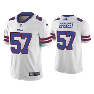 Men's Buffalo Bills #57 A.J. Epenesa White Vapor Untouchable Limited Stitched Jersey