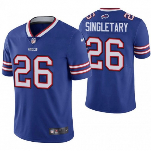 Men's Buffalo Bills #26 Devin Singletary Blue Vapor Untouchable Limited Stitched NFL Jersey