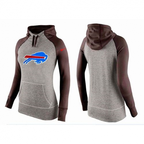 Women's Nike Buffalo Bills Performance Hoodie Grey & Brown