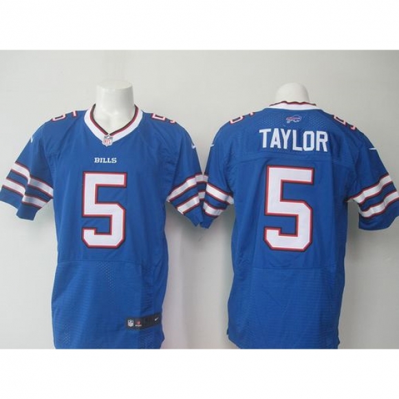 Nike Bills #5 Tyrod Taylor Royal Blue Team Color Men's Stitched NFL New Elite Jersey