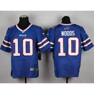 Nike Bills #10 Robert Woods Royal Blue Team Color Men's Stitched NFL New Elite Jersey