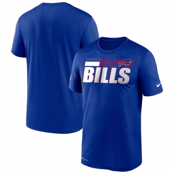 Men's Buffalo Bills 2020 Blue Sideline Impact Legend Performance T-Shirt