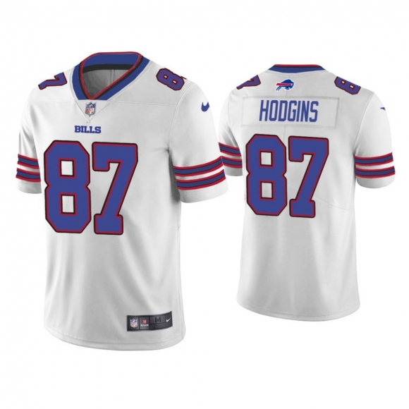 Men's Buffalo Bills #87 Isaiah Hodgins White Vapor Untouchable Limited Stitched Jersey