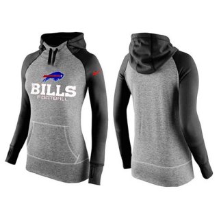 Women's Nike Buffalo Bills Performance Hoodie Grey & Black