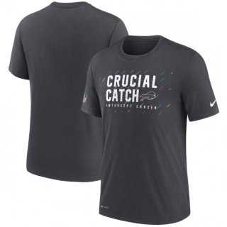 Men's Buffalo Bills Charcoal 2021 Crucial Catch Performance T-Shirt