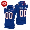 Men's Buffalo Bills Customized Royal Limited Edition Sleeveless Hoodie