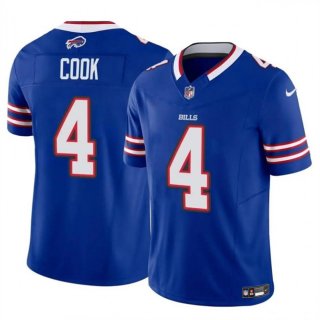 Men's Buffalo Bills #4 James Cook Blue 2023 F.U.S.E. Vapor Untouchable Limited Stitched Football Jersey