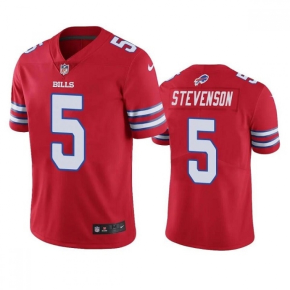 Men's Buffalo Bills #5 Marquez Stevenson Red Vapor Untouchable Limited Stitched Jersey