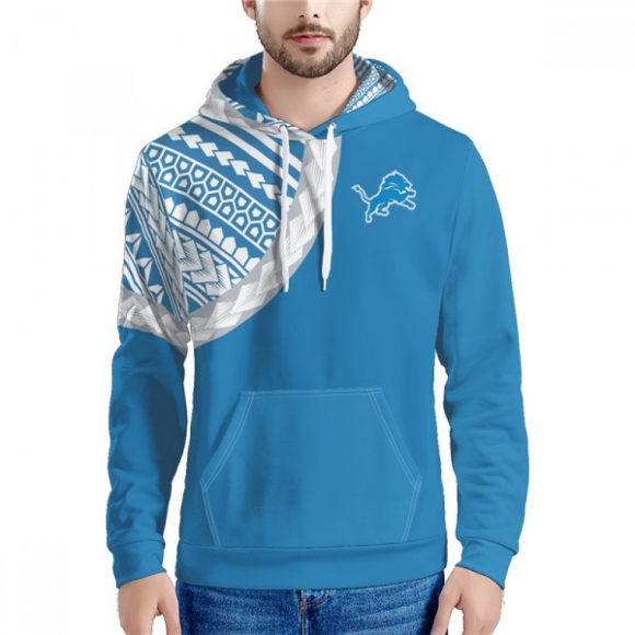 Men's Detroit Lions Blue Hoodie