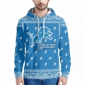 Men's Detroit Lions Blue Pullover Hoodie