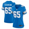 Women's Detroit Lions Kingsley Eguakun Nike Blue Game Jersey