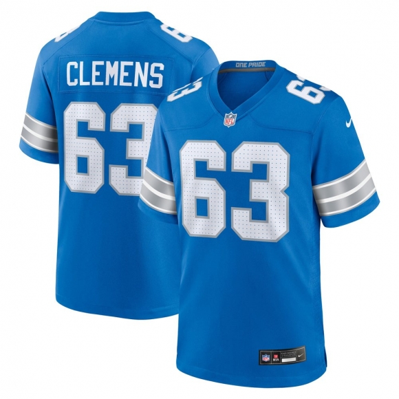 Men's Detroit Lions Duke Clemens Nike Blue Game Jersey