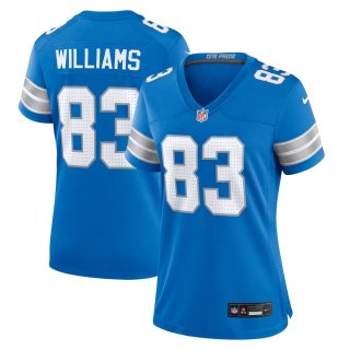 Women's Detroit Lions Isaiah Williams Nike Blue Game Jersey