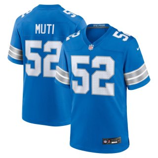 Men's Detroit Lions Netane Muti Nike Blue Game Jersey