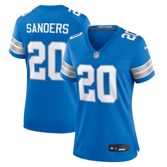 Women's Detroit Lions Barry Sanders Nike Blue Retired Player Game Jersey