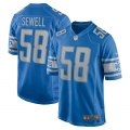 Men's Detroit Lions Penei Sewell Nike Blue Game Jersey