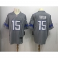 Men's Detroit Lions #15 Golden Tate Nike Gray 2017 Color Rush Legend Stitched MLB Jersey