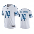 Men's Detroit Lions #14 Amon-Ra St. Brown White Vapor Untouchable Limited Stitched Jersey