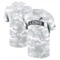 Men's Detroit Lions Nike Arctic Camo 2024 Salute To Service Performance T-Shirt