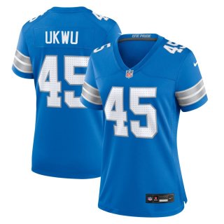 Women's Detroit Lions Isaac Ukwu Nike Blue Game Jersey