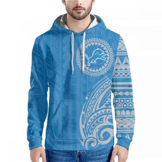 Men's Detroit Lions Blue Hoodie