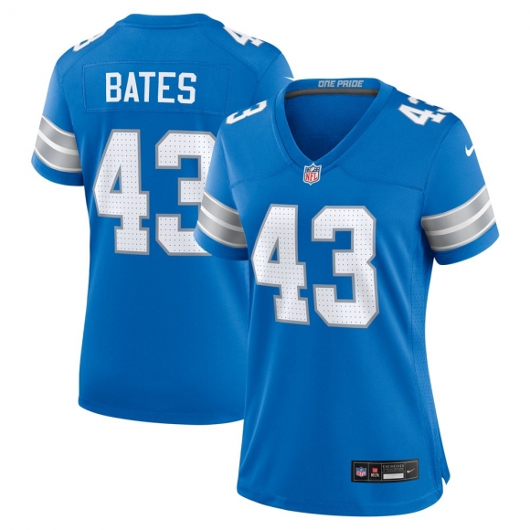 Women's Detroit Lions Jake Bates Nike Blue Team Game Jersey