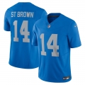 Men's Detroit Lions Amon-Ra St. Brown Nike Blue Vapor F.U.S.E. Alternate Limited Jersey