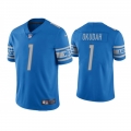 Men's Detroit Lions #1 Jeff Okudah Blue Vapor Untouchable Limited Stitched Jersey