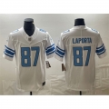 Men's Detroit Lions #87 Sam LaPorta White 2023 F.U.S.E. Vapor Untouchable Limited Stitched Jersey