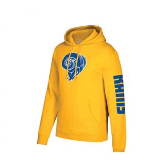 Men's Los Angeles Rams Yellow Pullover Hoodie