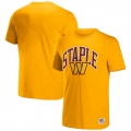 Men's Washington Commanders x Staple Yellow Logo Lockup T-Shirt