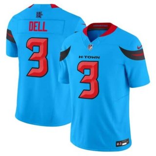 Men's Nike Tank Dell Blue Houston Texans #3 Vapor F.U.S.E. Limited Jersey