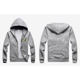 Nike Baltimore Ravens Authentic Logo Hoodie Grey