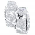 Women's Houston Texans Nike Arctic Camo 2024 Salute To Service Club Fleece Pullover Hoodie