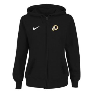 Women's Washington Redskins Stadium Rally Full Zip Hoodie Black