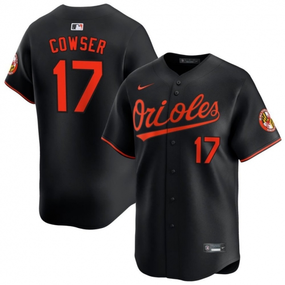 Men's Baltimore Orioles #17 Colton Cowser Nike Black Home Limited Player Jersey