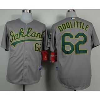 Athletics #62 Sean Doolittle Grey Cool Base Stitched MLB Jersey