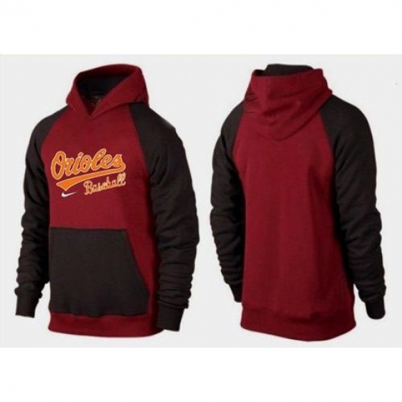 Baltimore Orioles Pullover Hoodie Burgundy Red & Black