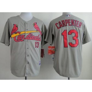 Cardinals #13 Matt Carpenter Grey Cool Base Stitched MLB Jersey