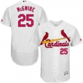 Cardinals #25 Mark McGwire White Flexbase Authentic Collection Stitched MLB Jersey