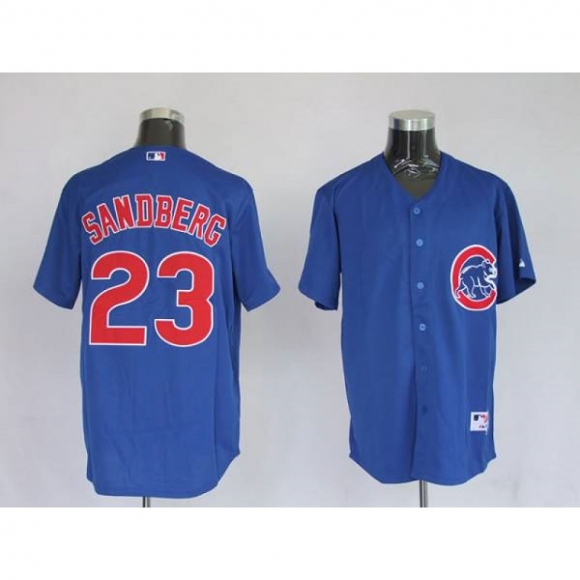 Cubs #23 Ryne Sandberg Stitched Blue MLB Jersey