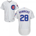 Cubs #28 Kyle Hendricks White Flexbase Authentic Collection Stitched MLB Jersey