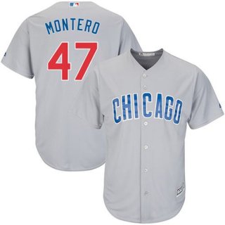 Cubs #47 Miguel Montero Grey Road Stitched Youth MLB Jersey