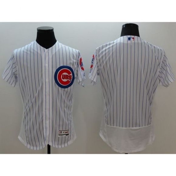 Cubs Blank White Flexbase Authentic Collection Stitched MLB Jersey