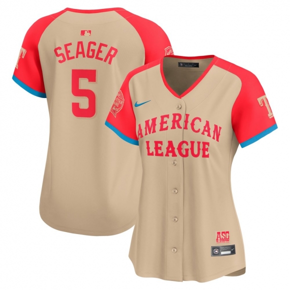 Women's American League Corey Seager Nike Cream 2024 MLB All-Star Game Limited Player Jersey