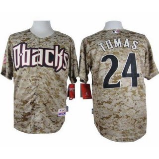 Diamondbacks #24 Yasmany Tomas Camo Cool Base Stitched MLB Jersey